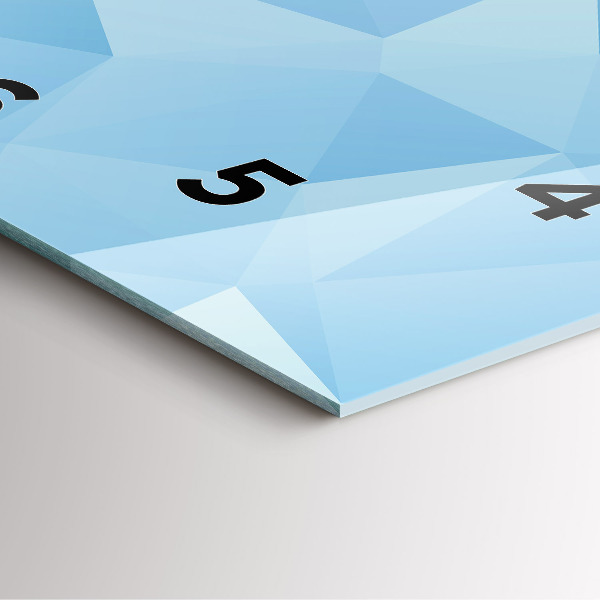 Zegar na ścianę kwadratowy Trójkąty abstrakcja