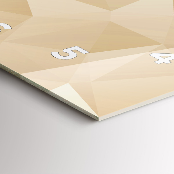 Zegar na ścianę kwadratowy Trójkąty abstrakcja