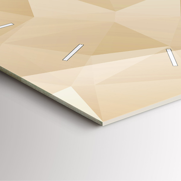 Zegar na ścianę kwadratowy Trójkąty abstrakcja