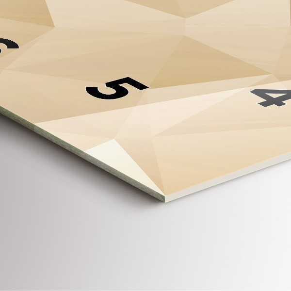 Zegar na ścianę kwadratowy Trójkąty abstrakcja