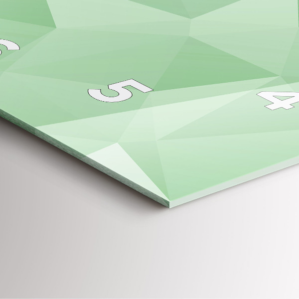 Zegar na ścianę kwadratowy Trójkąty abstrakcja