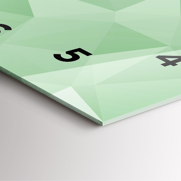 Zegar na ścianę kwadratowy Trójkąty abstrakcja