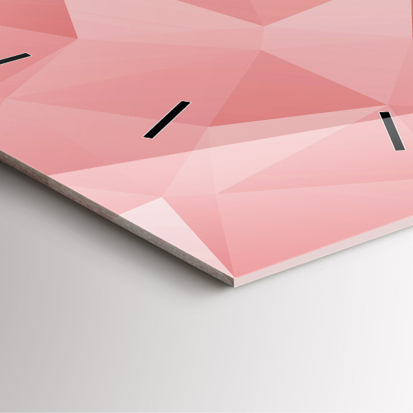 Zegar na ścianę kwadratowy Trójkąty abstrakcja