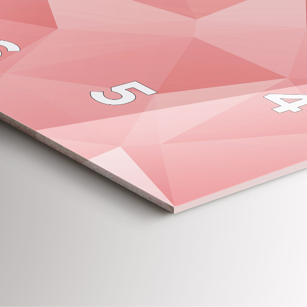 Zegar na ścianę kwadratowy Trójkąty abstrakcja