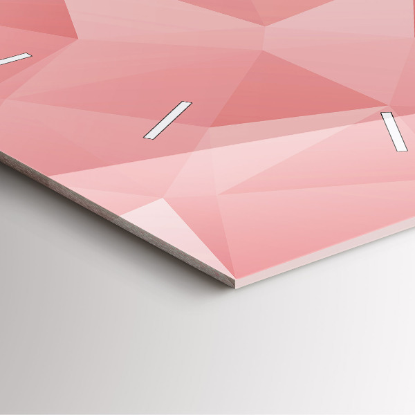 Zegar na ścianę kwadratowy Trójkąty abstrakcja