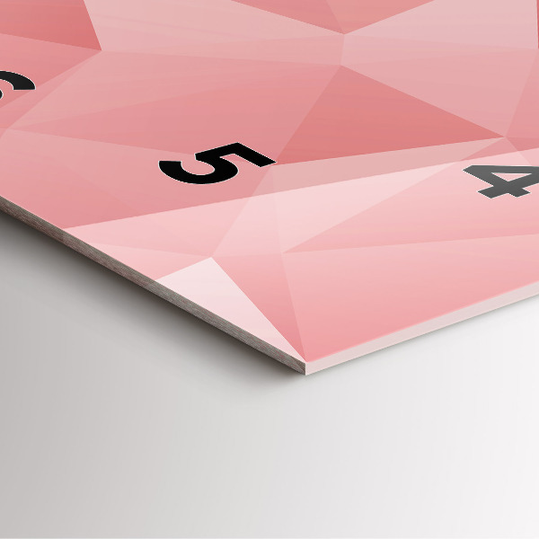 Zegar na ścianę kwadratowy Trójkąty abstrakcja