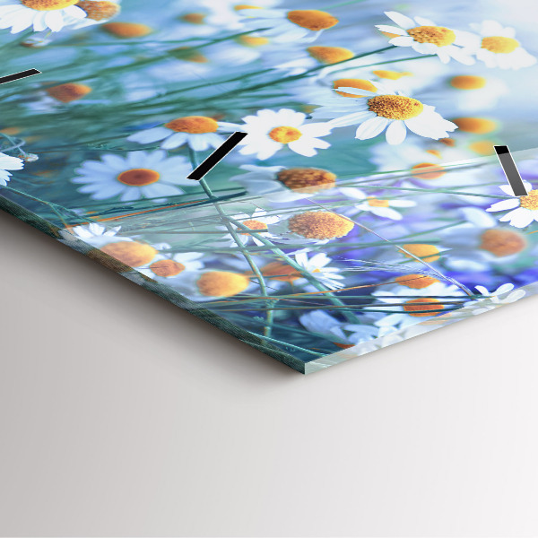 Zegar na ścianę kwadratowy Motyl na łące