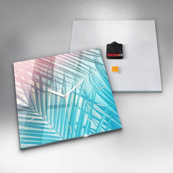 Kwadratowy zegar Tropikalna palma