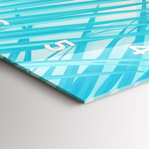 Kwadratowy zegar Tropikalna palma