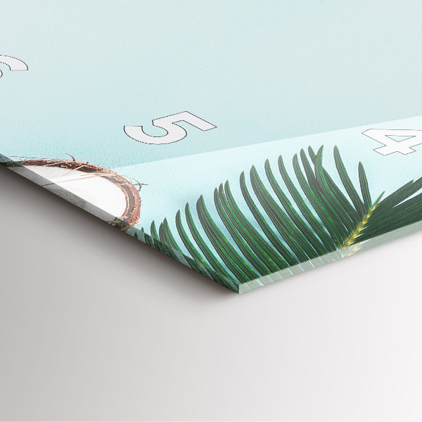 Kwadratowy zegar Letnia kompozycja