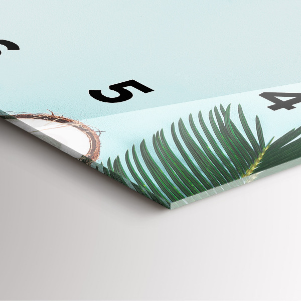 Kwadratowy zegar Letnia kompozycja