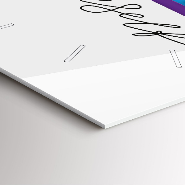 Kwadratowy zegar Napis Be yourself