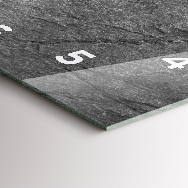 Kwadratowy zegar Skała wulkaniczna