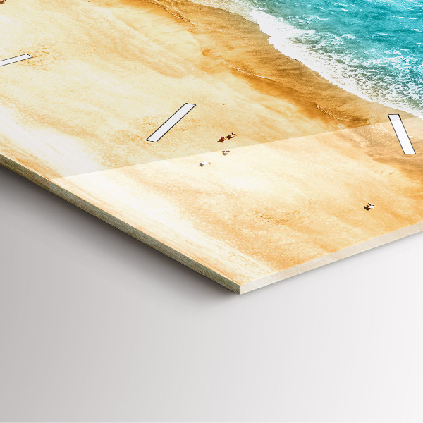 Kwadratowy zegar Morze plaża ludzie