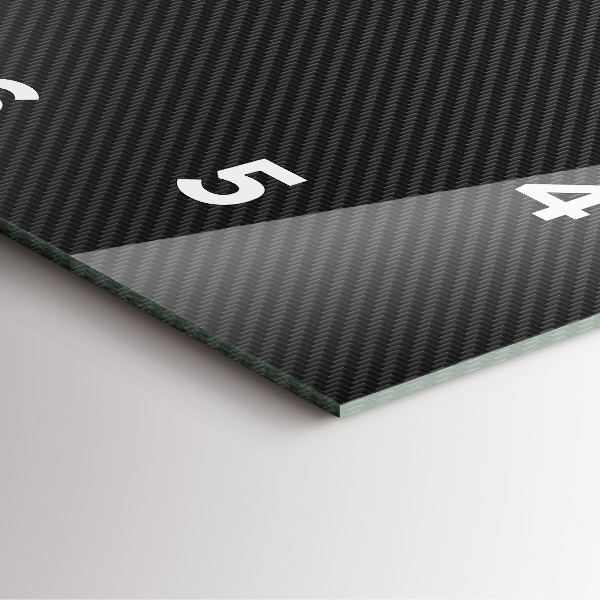 Kwadratowy zegar Ciemna abstrakcja