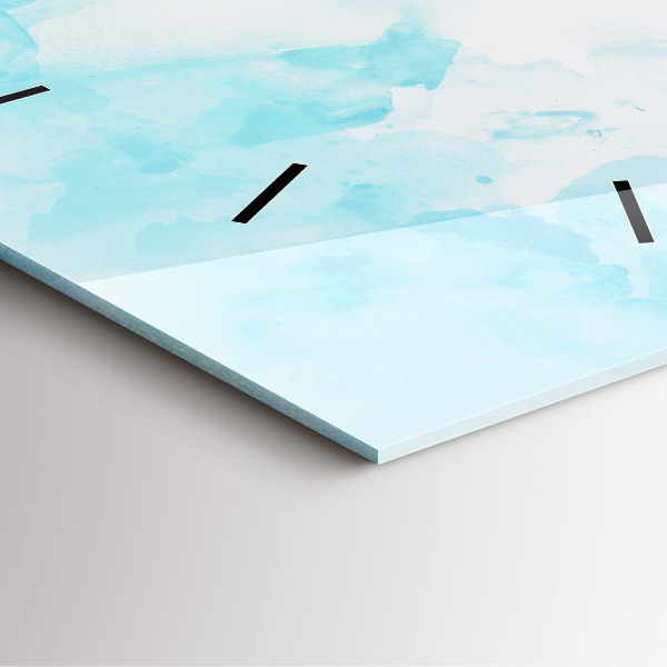 Kwadratowy zegar Namalowane plamy