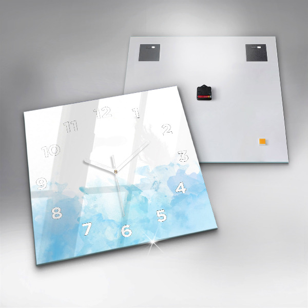 Kwadratowy zegar Namalowane plamy