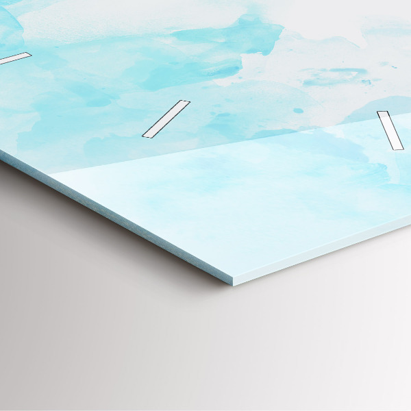 Kwadratowy zegar Namalowane plamy