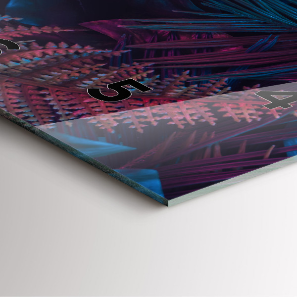 Kwadratowy zegar Egzotyczne kwiaty