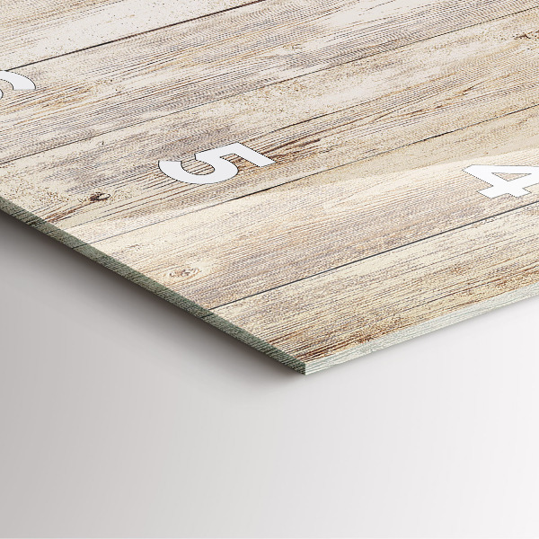 Kwadratowy zegar Drewniane panele