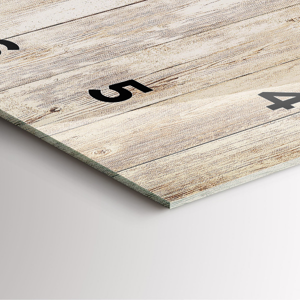 Kwadratowy zegar Drewniane panele