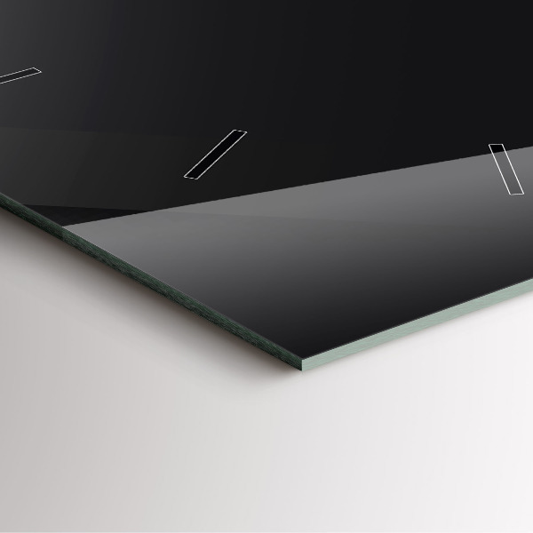 Kwadratowy zegar Ciemna ściana wzór