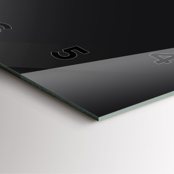 Kwadratowy zegar Ciemna ściana wzór