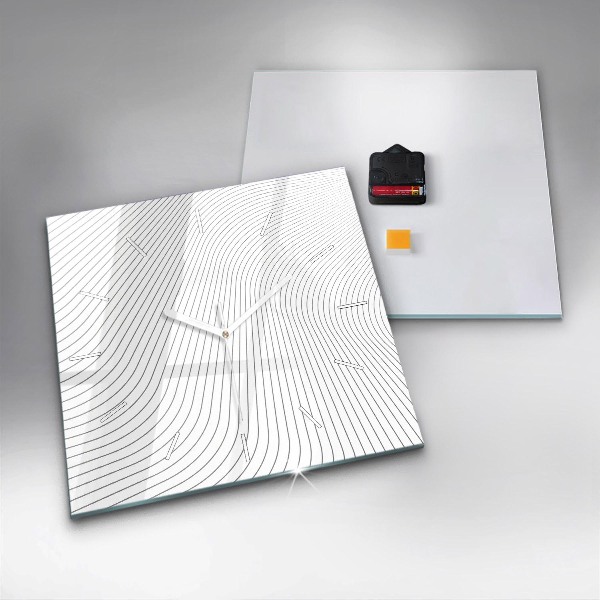 Kwadratowy zegar Linie abstrakcja