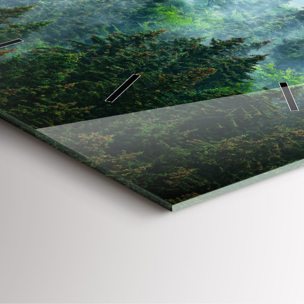 Kwadratowy zegar Mglisty las