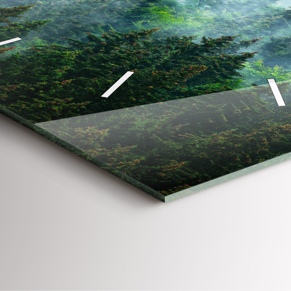 Kwadratowy zegar Mglisty las