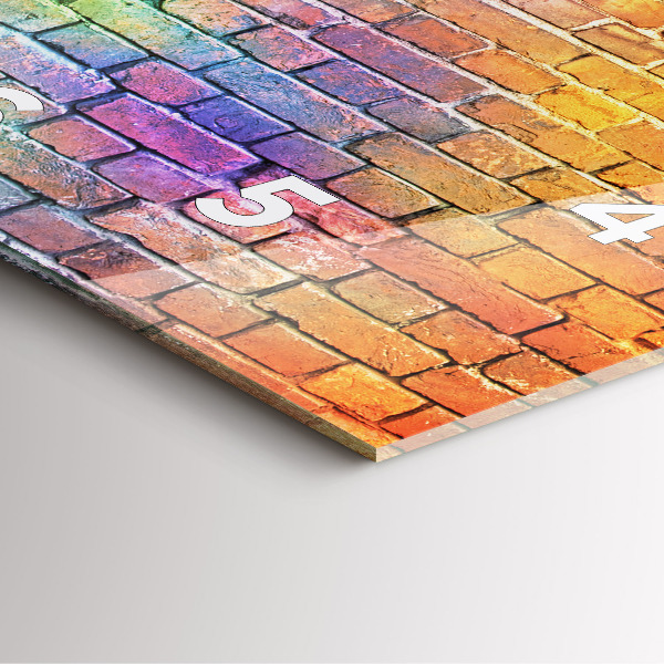 Kwadratowy zegar Pomalowana ściana