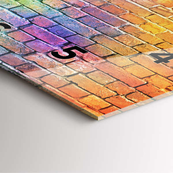 Kwadratowy zegar Pomalowana ściana