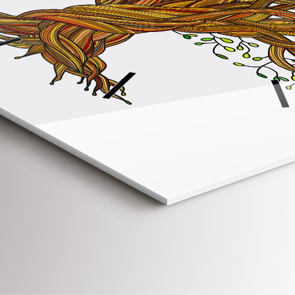 Kwadratowy zegar Drzewo i korzenie