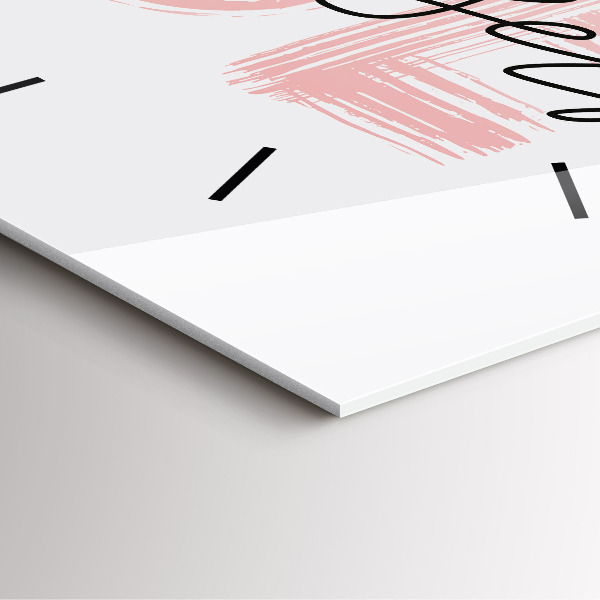 Kwadratowy zegar Napis Be yourself