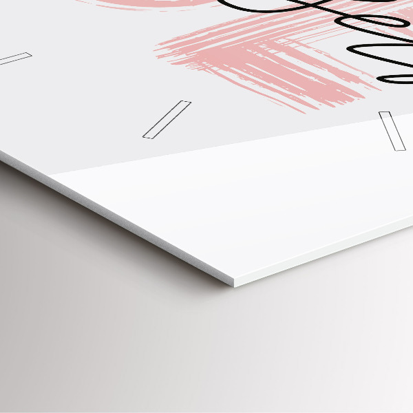 Kwadratowy zegar Napis Be yourself