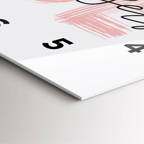 Kwadratowy zegar Napis Be yourself