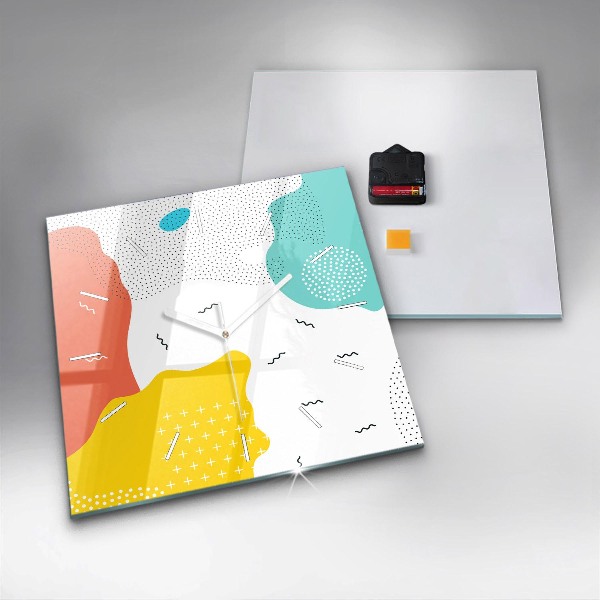 Kwadratowy zegar Abstrakcja POP