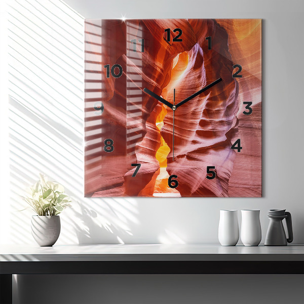 Kwadratowy zegar Piaskowy kanion