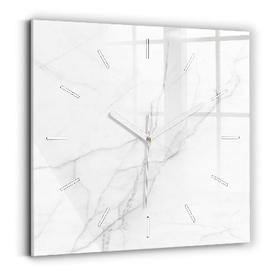 Kwadratowy zegar Dekoracyjny marmur