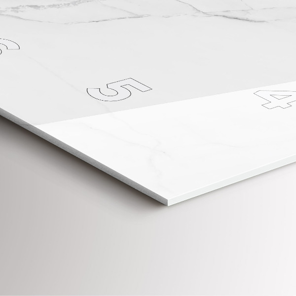 Kwadratowy zegar Dekoracyjny marmur