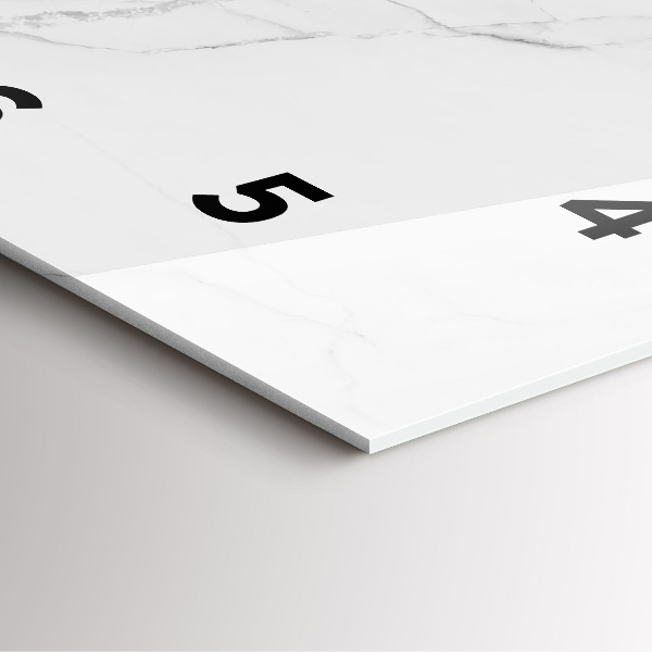 Kwadratowy zegar Dekoracyjny marmur