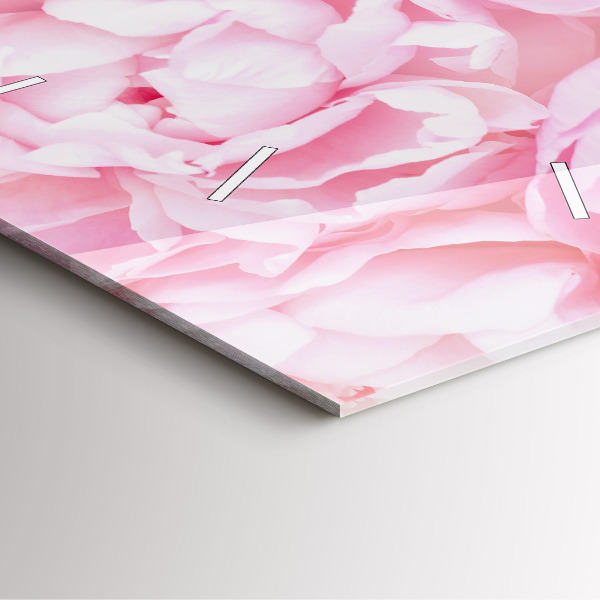 Kwadratowy zegar Kwitnące kwiaty