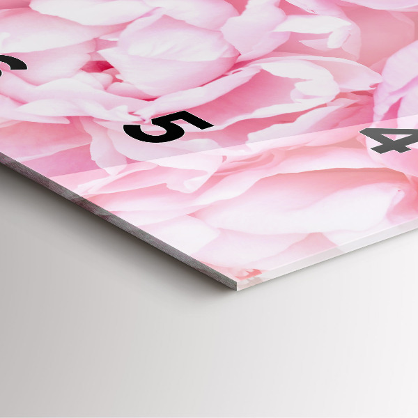 Kwadratowy zegar Kwitnące kwiaty