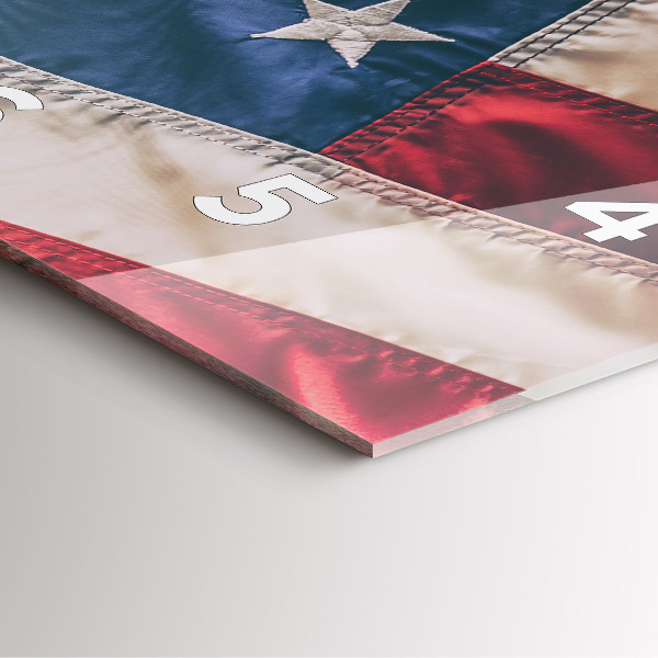 Kwadratowy zegar Amerykańska flaga