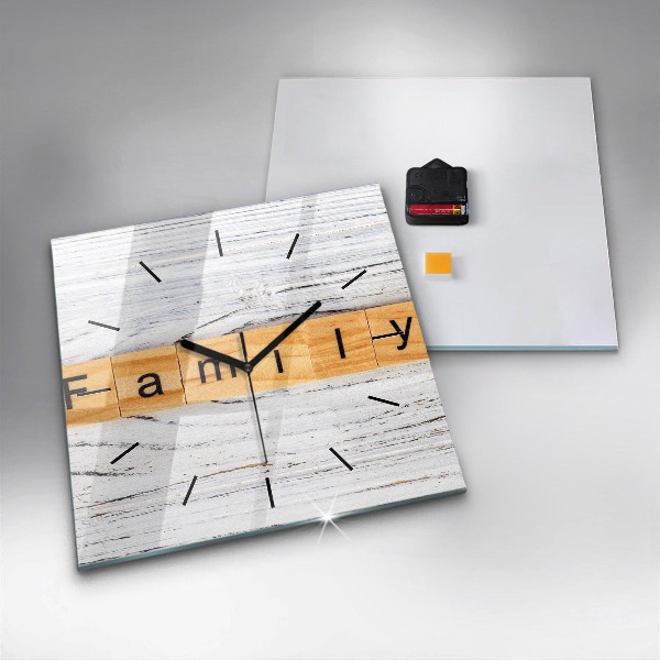 Kwadratowy zegar Rodzina