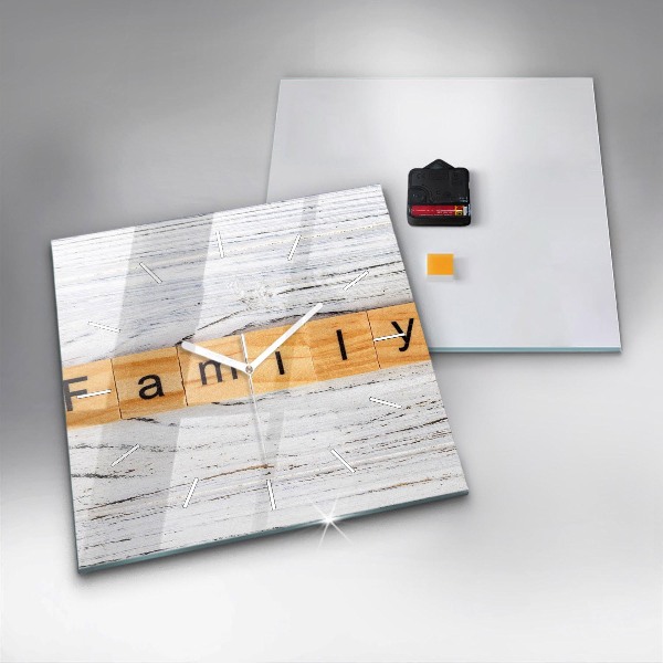 Kwadratowy zegar Rodzina