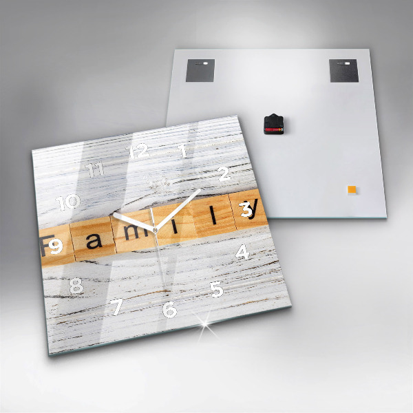 Kwadratowy zegar Rodzina