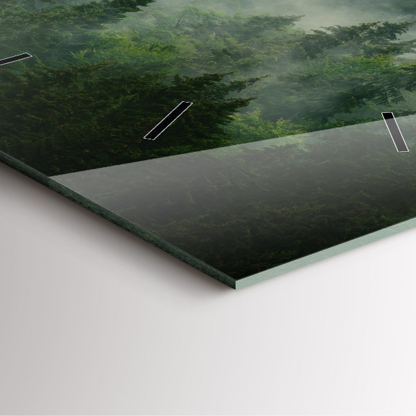 Kwadratowy zegar Mglisty las