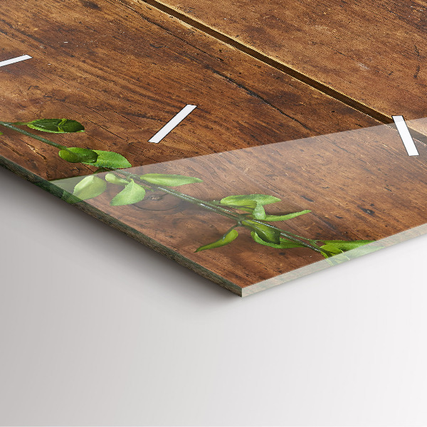 Kwadratowy zegar Rustykalne drewno