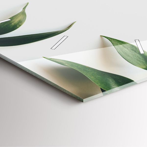 Kwadratowy zegar Ramka z liści